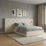 Cama Estofada Escarlate Alongada - Image 2