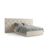 Cama Estofada Escarlate Alongada