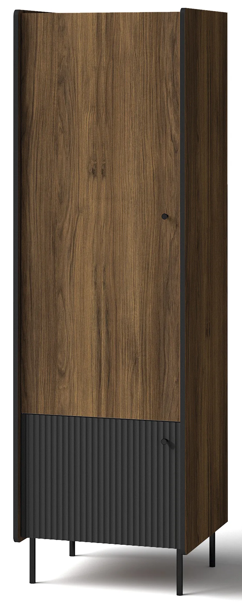 Szafa-slupek-59-cm-Prestigo-P2-w-kolorze-Czarnyorzechsan-sebastian Estante Prestigo c/ Portas - Image 1