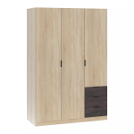 Roupeiro Bliss 2 Portas de Bater + 3 Gavetas