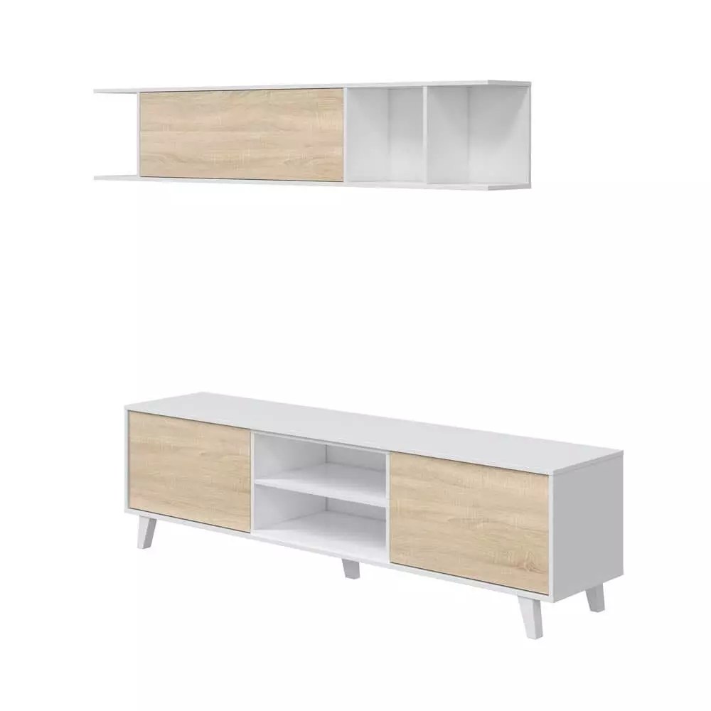 AnyConv.com__movel-de-sala-de-jantar-zaiken-plus-branco-brilhante-carvalho-canadian-180-x-180-x-41-cm (1) Estante Completa Zaiken - Image 1