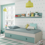 Cama madeira Infantil + Estante + Gaveta - Snuba - Image 2