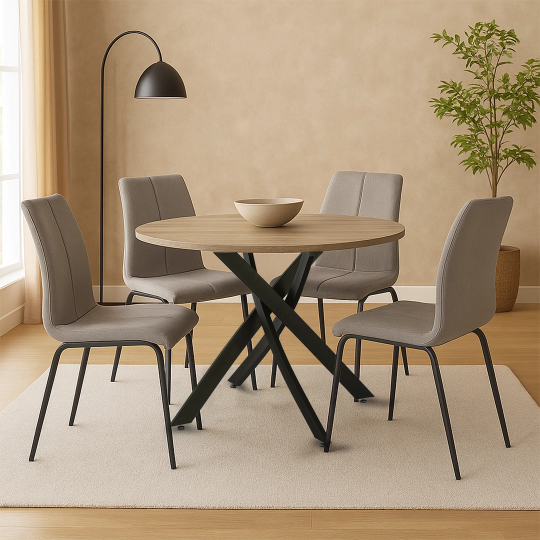 116 Conjunto Chester - Mesa + 4 Cadeiras - Image 1