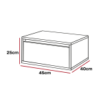 Mesa de Cabeceira Flutuante Eva 40x45cm – Design Moderno - Image 15